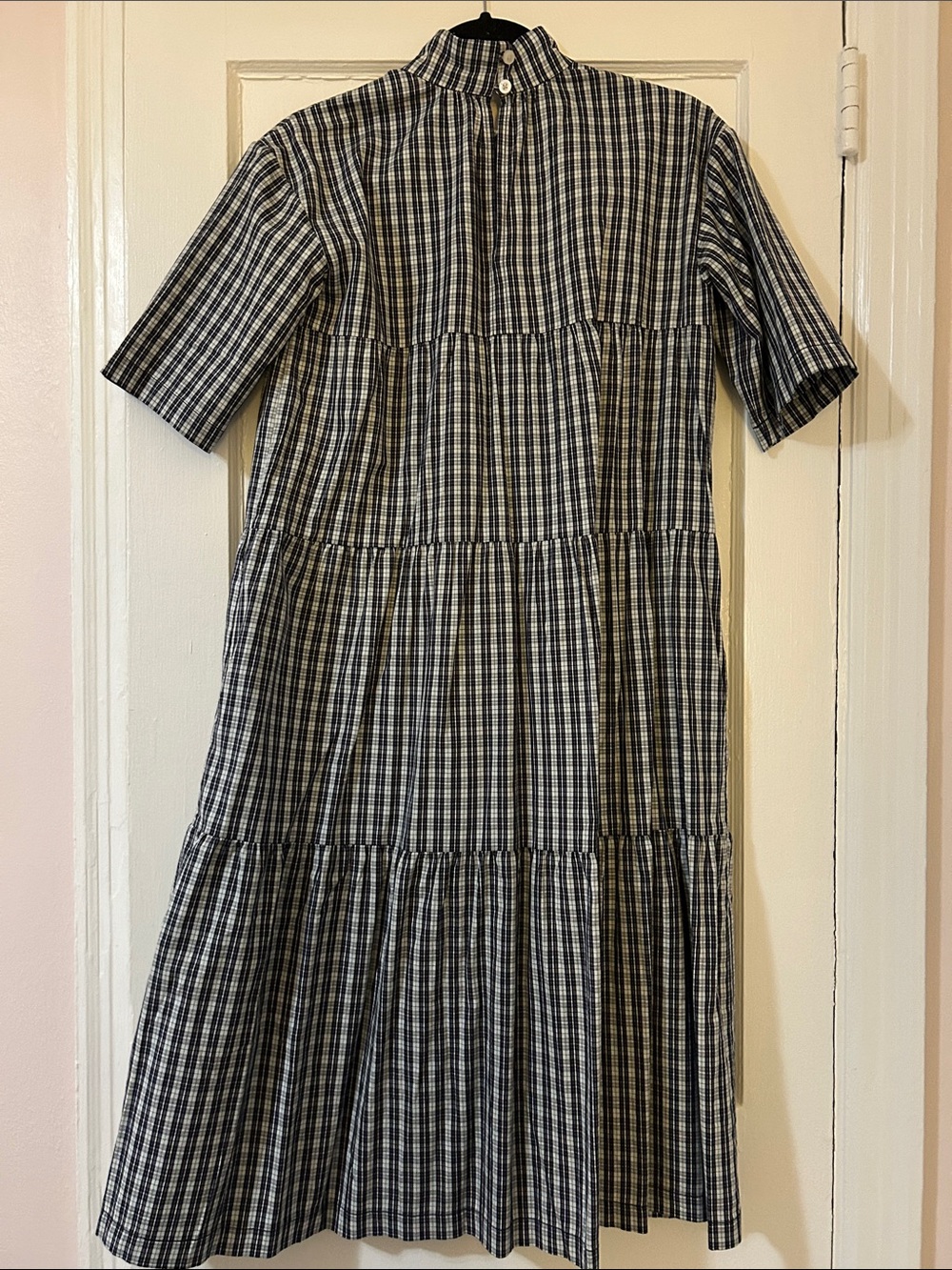 Everlane Tiered Mock Neck Midi Dress - Picture 6 of 6